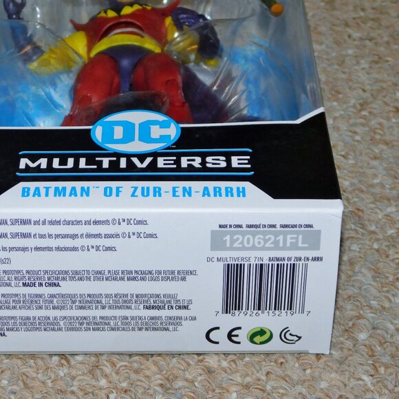 2022 McFarlane DC Multiverse 7" Batman of Zur-En-Arrh Figure MIB New R.I.P. - Picture 8 of 11